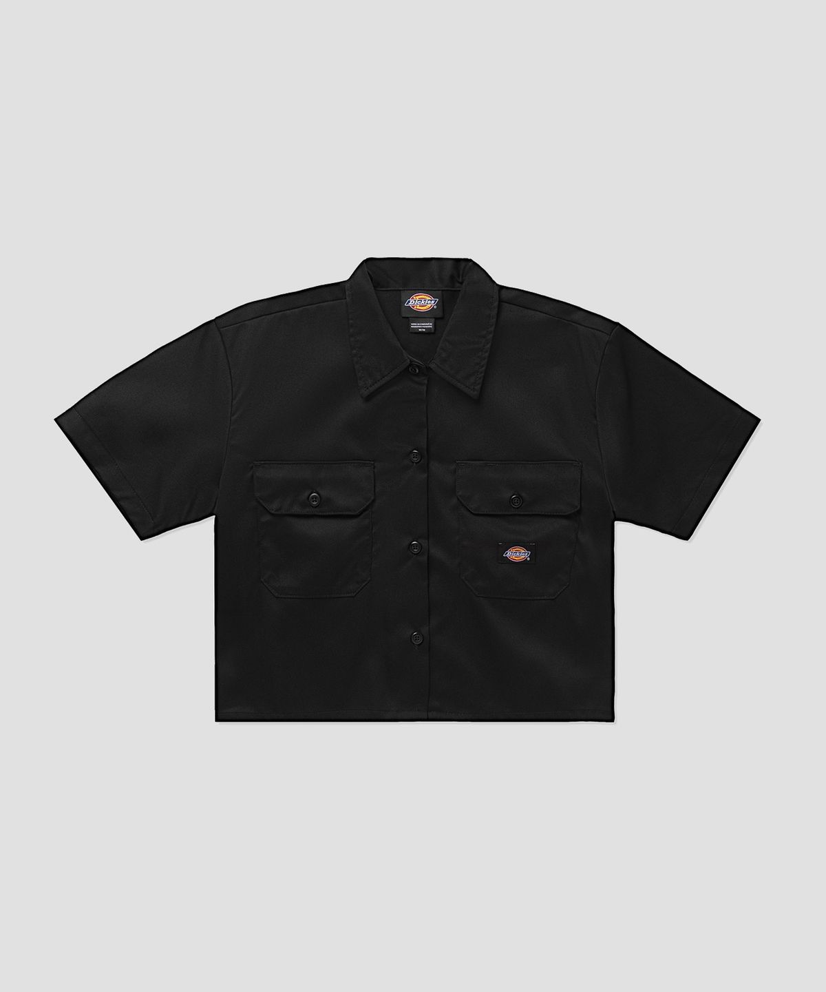 디키즈(DICKIES) 릴렉스드 크롭 워크 셔츠 Black