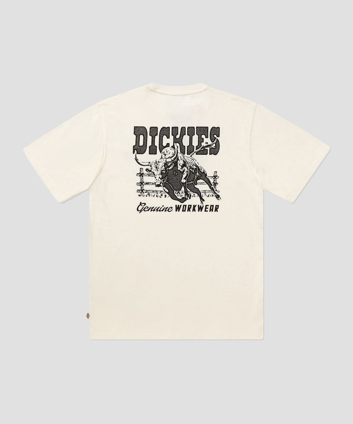 디키즈(DICKIES) 와일드 불 티셔츠 Egret