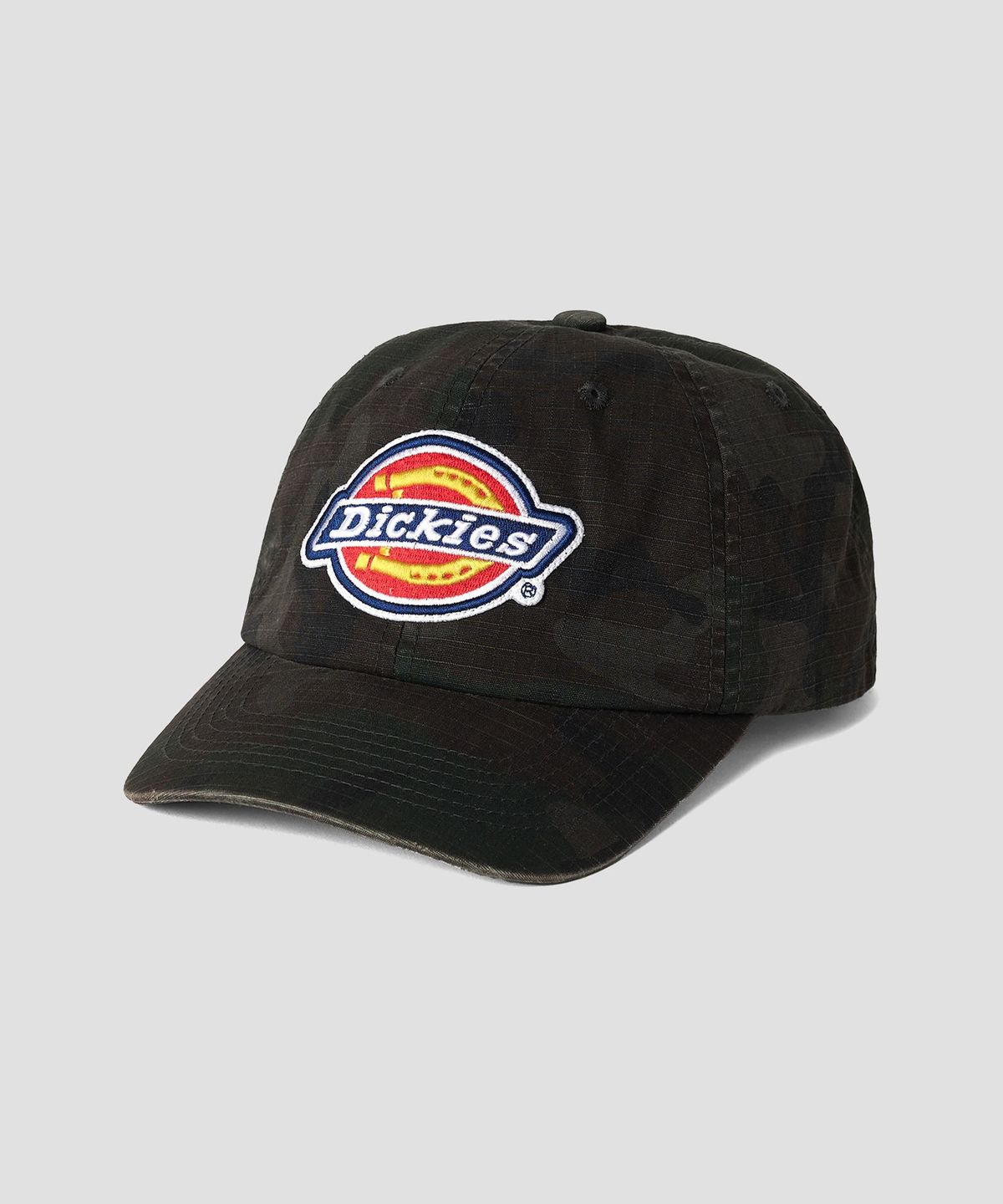 디키즈(DICKIES) 빅로고 워시드 볼캡 Dyed Camo