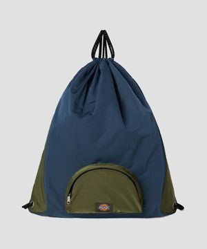 나일론 포켓 패커블 스트링 백 Navy