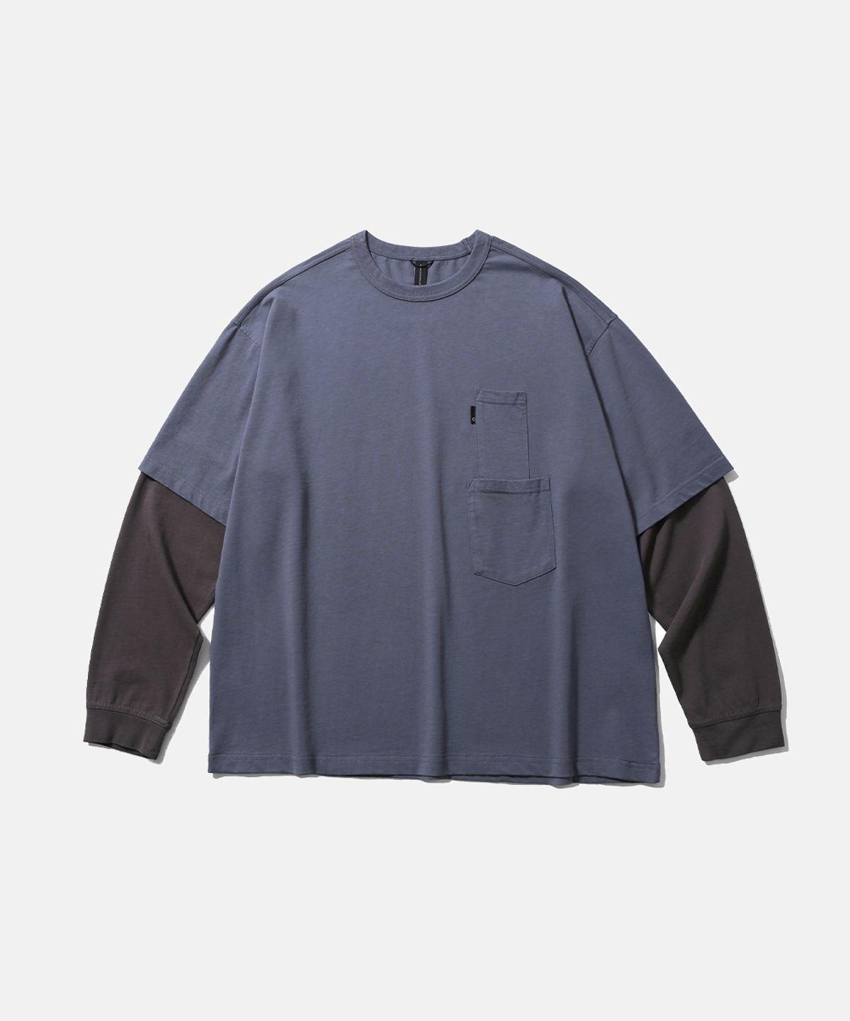 모이프(MOIF) [SS26] LAYERED VENT L/S TEE / AIR FORCE BLUE
