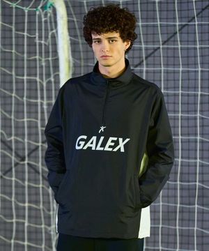 풋볼 로고 하프집업 블랙 GA6540 BK