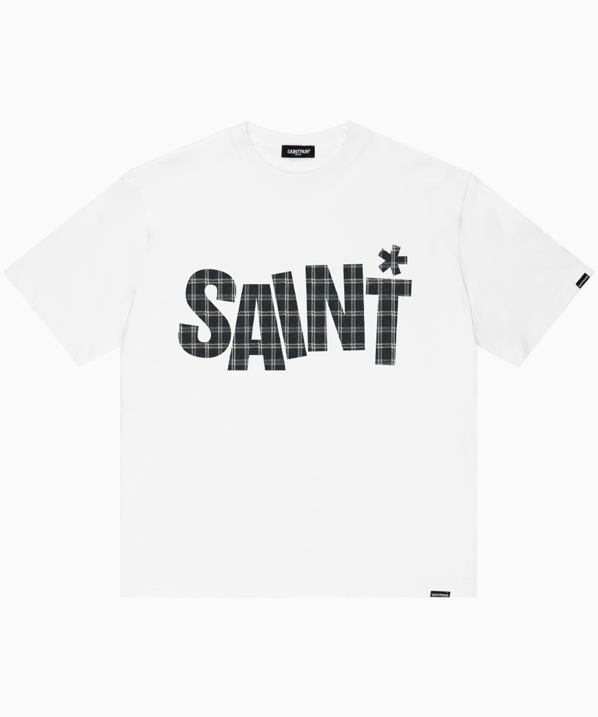 세인트페인(SAINTPAIN) SP 세인트 패턴 반팔티 화이트