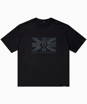 SP 빈티지 유니언 잭 반팔티 블랙