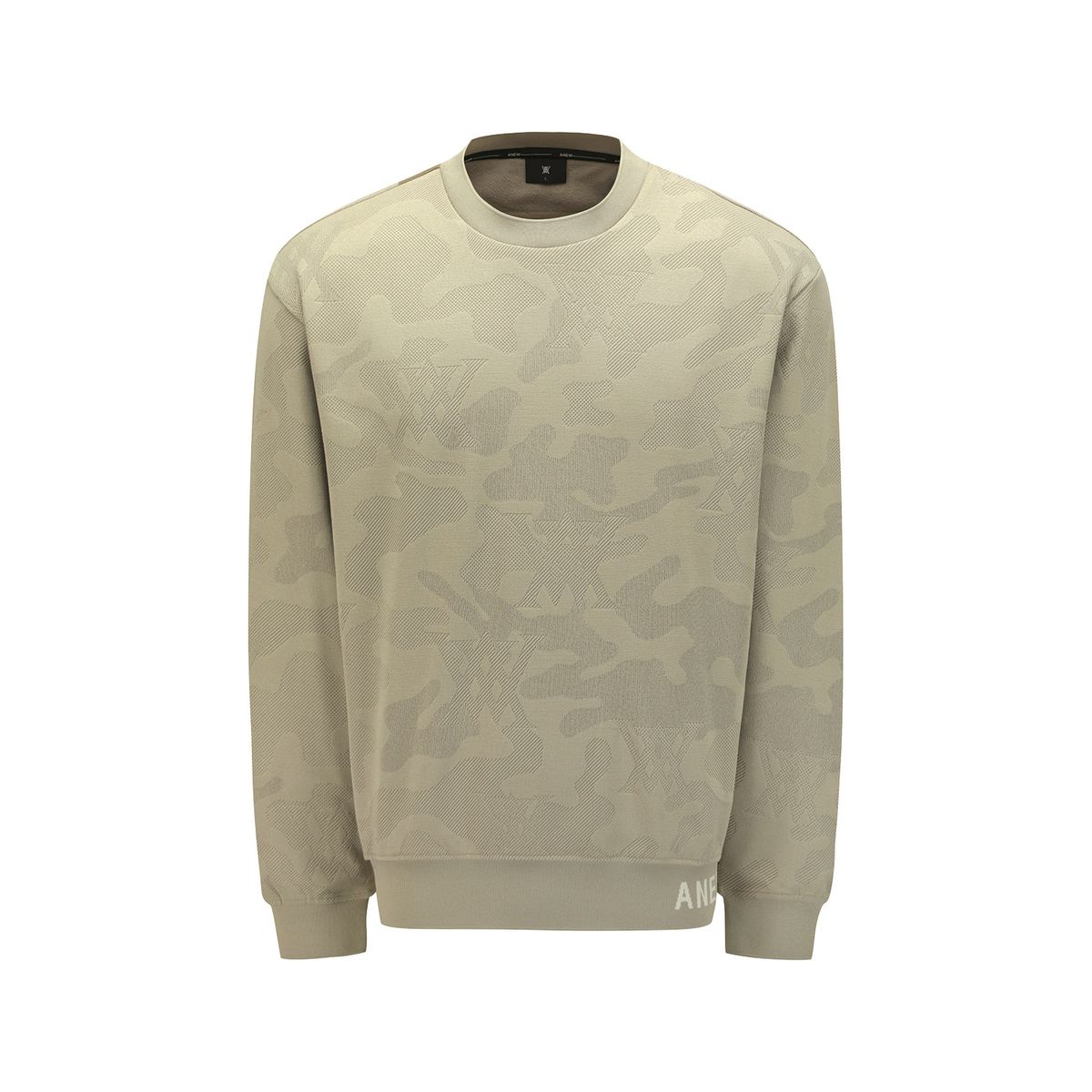 어뉴골프(ANEW GOLF) MEN CAMO JACQUARD SWEATSHIRT_BE