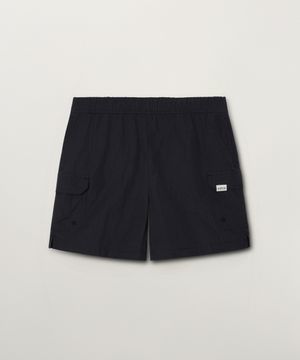(K) 나일론 카고 쇼츠 블랙