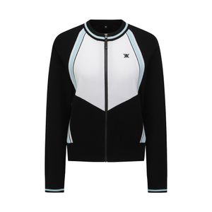 WOMEN ROUND KNIT CARDIGAN_BK