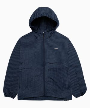 SP 링클 체크 바람막이 블루