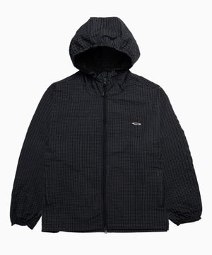 SP 링클 체크 바람막이 차콜