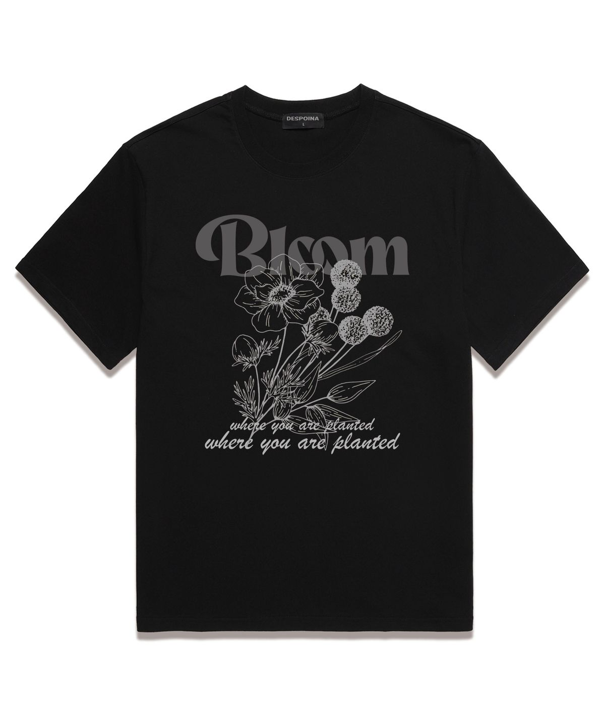 위씨(WISSY) Bloom  반팔 티셔츠 (WS029) 블랙