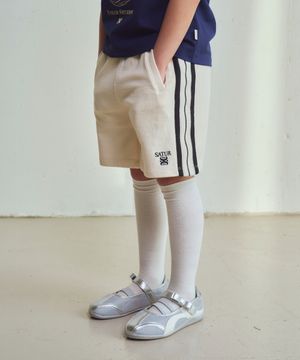 (K) 로턴 올 데이 트랙 쇼츠 크림 블랙