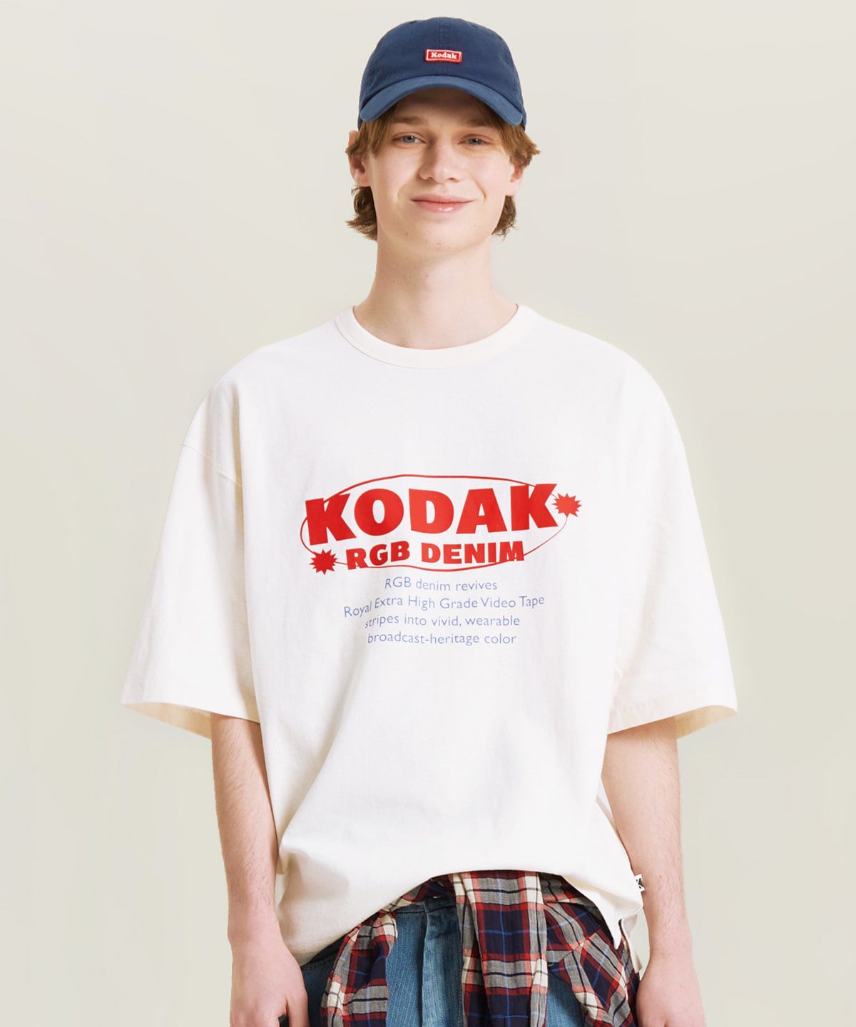 코닥(KODAK) RGB 코튼 반팔 티셔츠 WHITE