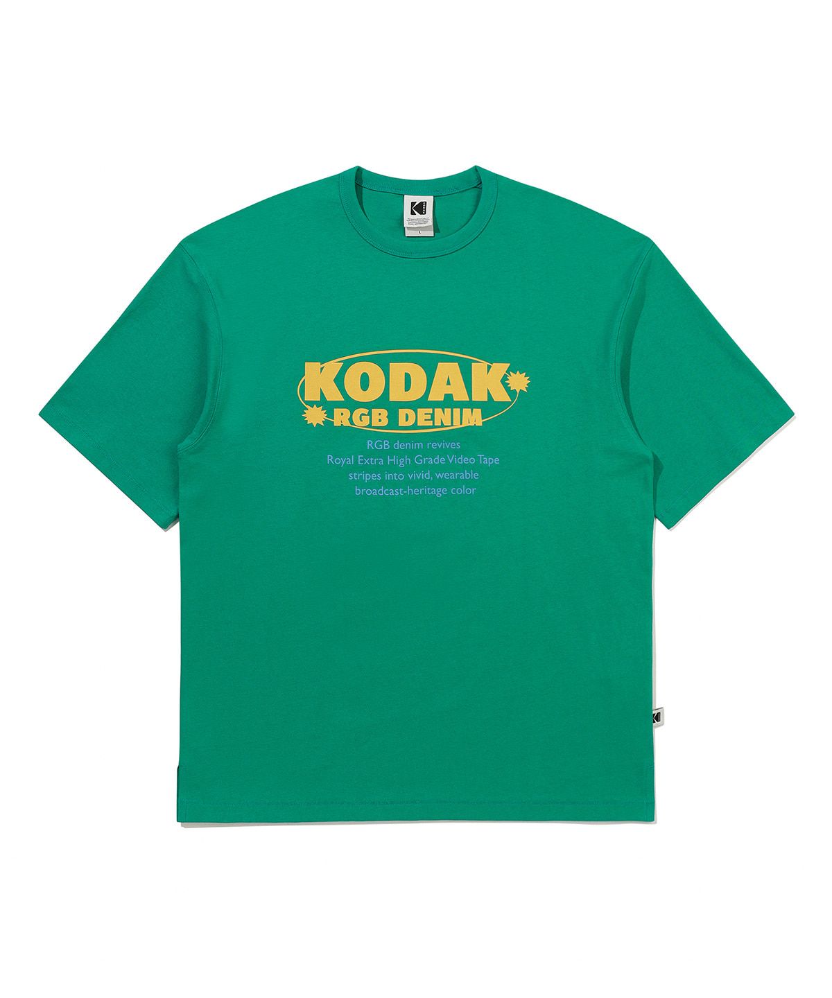 코닥(KODAK) RGB 코튼 반팔 티셔츠 GREEN
