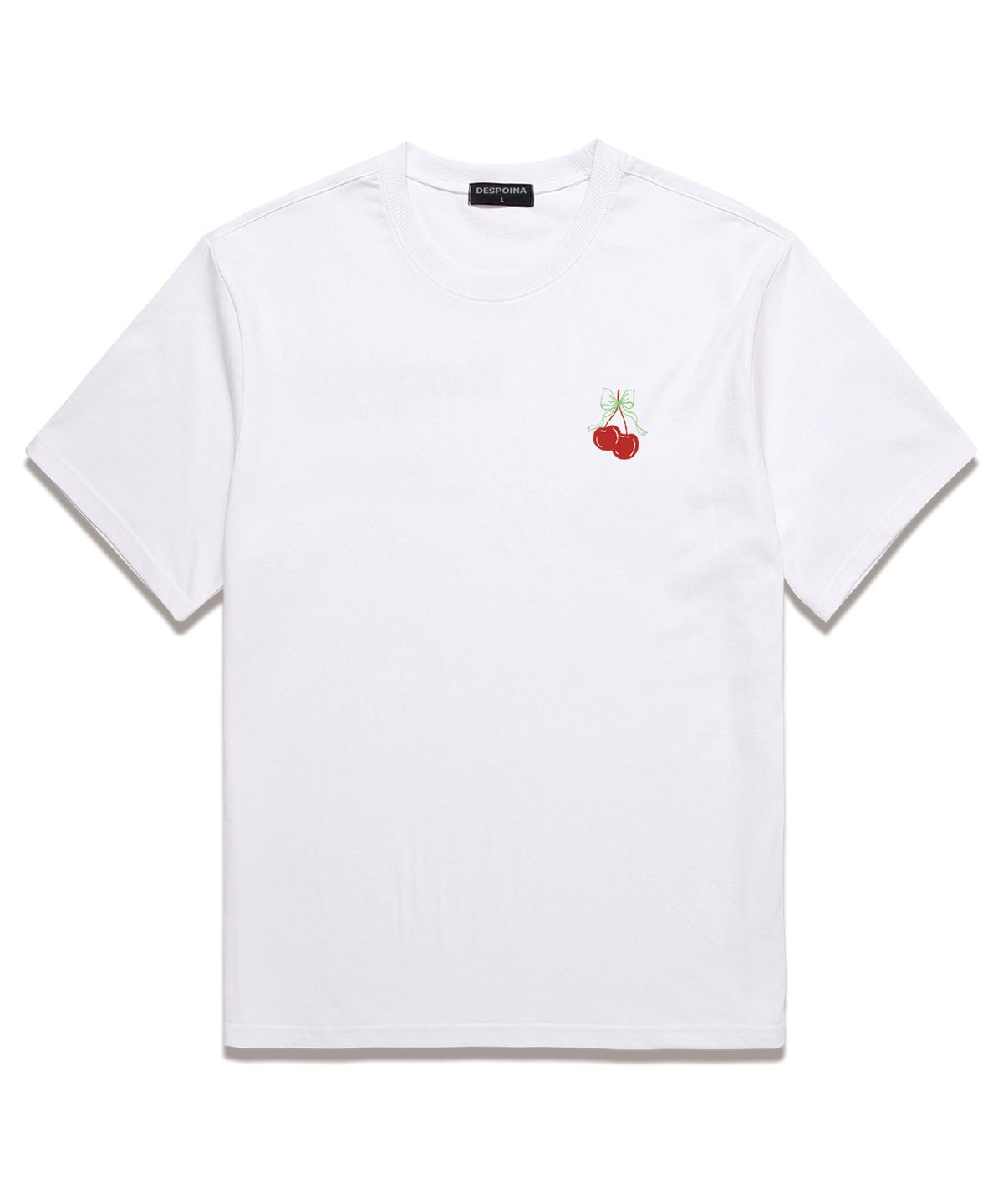 위씨(WISSY) Cherry Ribbon 반팔 티셔츠 (WS031) 화이트