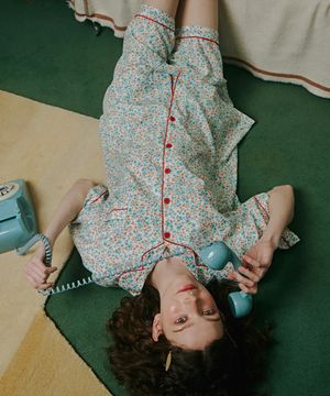 레이비 여성 클린핏 반팔 파자마세트