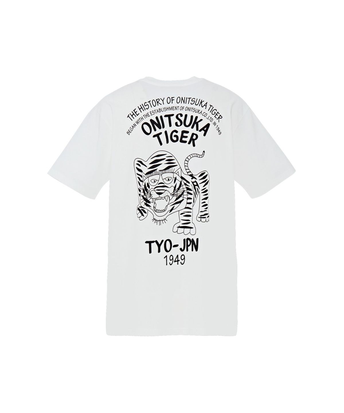 오니츠카타이거(ONITSUKA TIGER) 호랑이 그래픽 티셔츠 2183B620_100