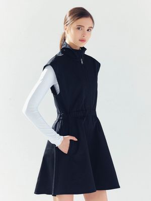 메모리 집업 원피스 BLACK