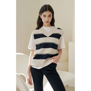 브이넥 니트 베스트 HTWVT2K02T