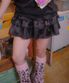 TNSW FRILL SKIRTPANTS BLACK