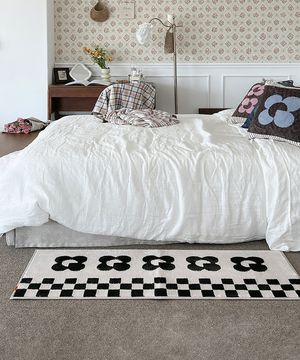 체커지아트 리사이클 자카드 주방매트 워셔블 극세사 논슬립