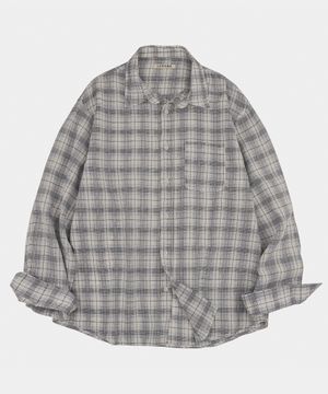 세인트 포터 체크 셔츠 아이보리