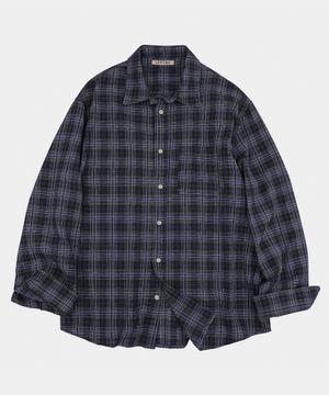 세인트 포터 체크 셔츠 블루