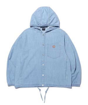 스트링 후드 셔츠 자켓 LQ2YF320_LIGHT INDIGO