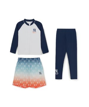 스트릿 모노그램 집업 래쉬가드 3P 세트 NY (Navy)