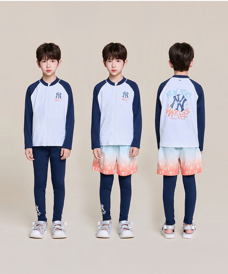 스트릿 모노그램 집업 래쉬가드 3P 세트 NY (Navy)