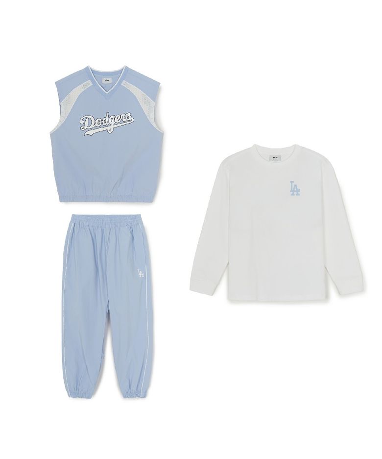 스포티브 바시티 긴팔 티셔츠 3 세트 LA (Sky blue)