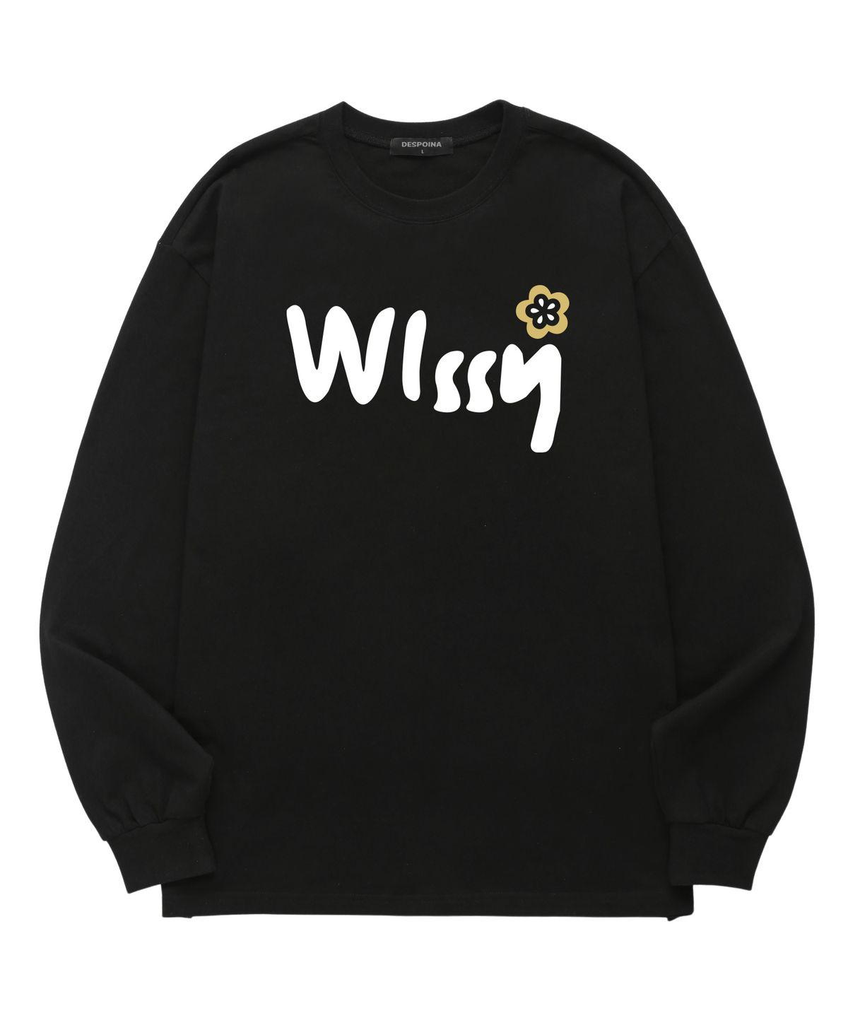 위씨(WISSY) Wissy Bloom 긴팔 티셔츠 (WLS038) 블랙