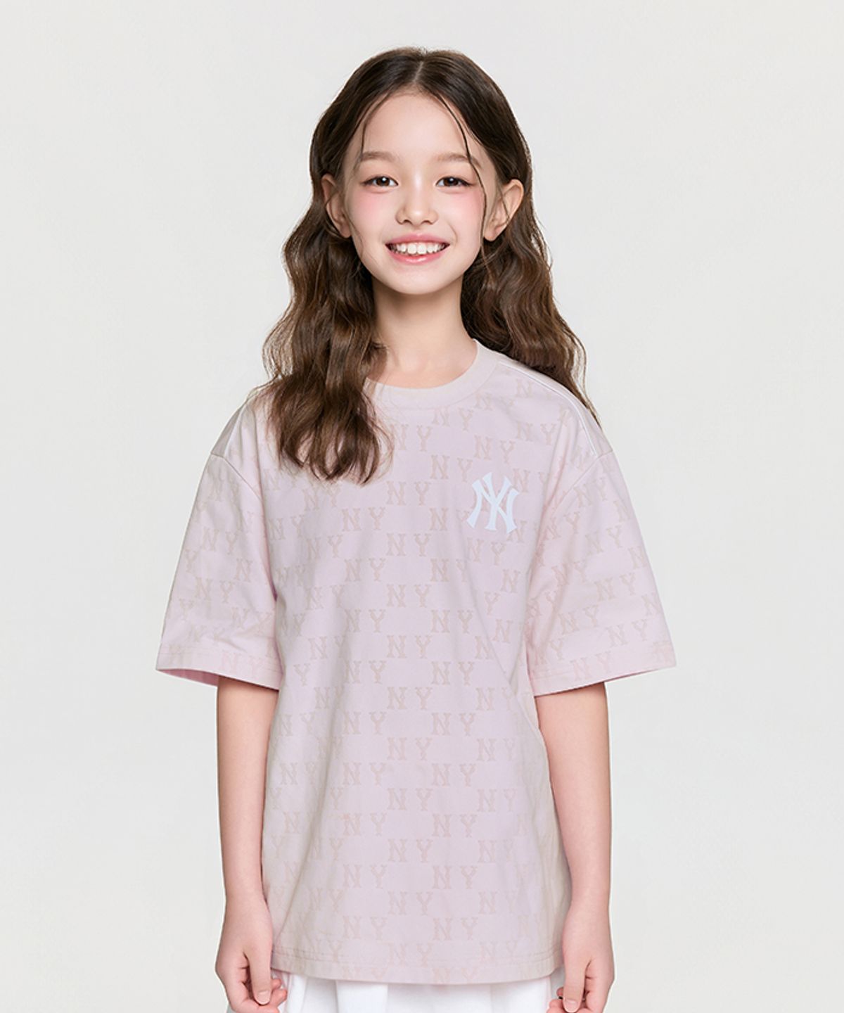엠엘비 키즈(MLB KIDS) 스포티브 모노그램 티셔츠 NY (L.Pink)