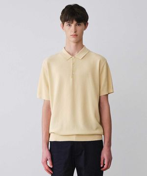 DIEMS 아이스터치 카라 니트 옐로우 (클래식핏)_DKTVB02CSY