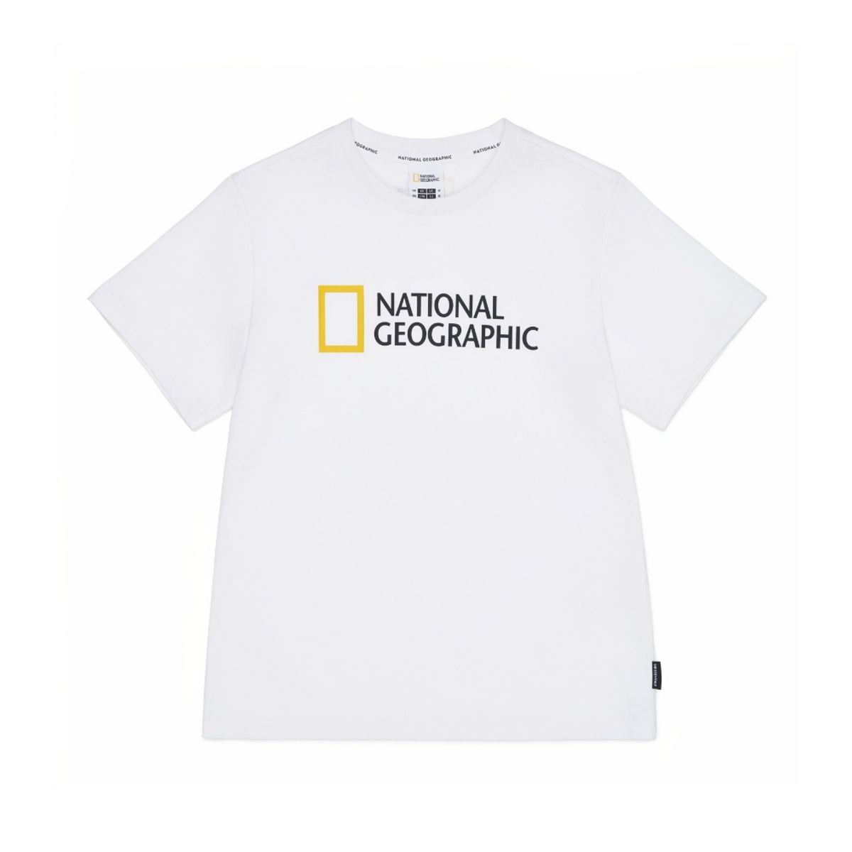 내셔널지오그래픽 키즈(NATIONAL GEOGRAPHIC KIDS) K262UTS901 빅로고 반팔 티셔츠 WHITE