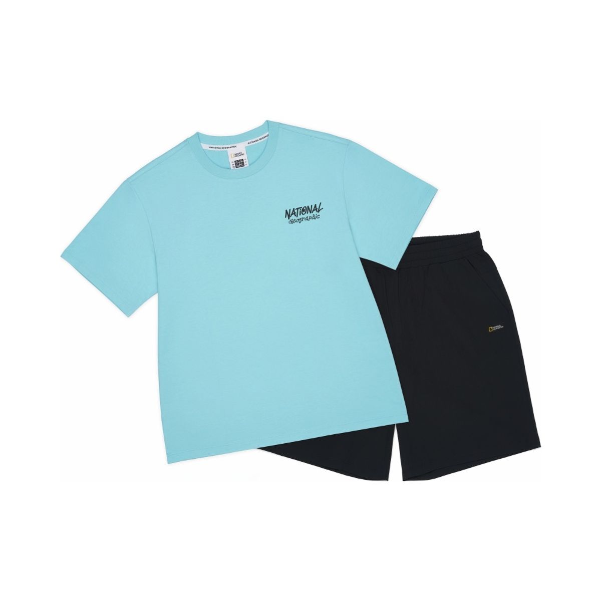 내셔널지오그래픽 키즈(NATIONAL GEOGRAPHIC KIDS) K262UPB901 그래픽 5부 상하 SET MINT