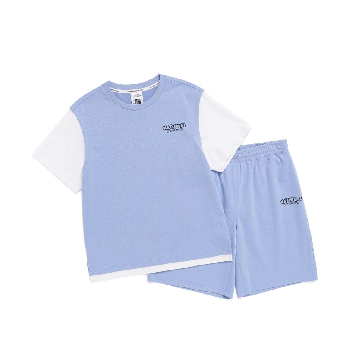 내셔널지오그래픽 키즈(NATIONAL GEOGRAPHIC KIDS) K262UPB920 레이어드 상하 SET BLUE LAVENDER