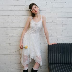 Cest_Floral lace camisole dress