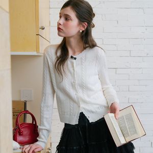 Cest_Romantic bow knit cardigan