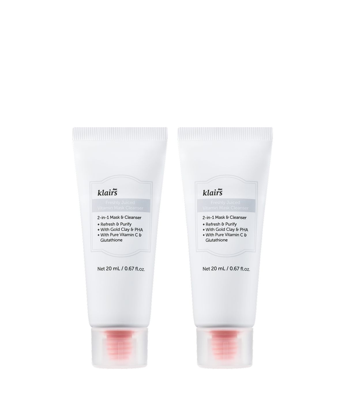 클레어스(KLAIRS) 프레쉴리 쥬스드 비타민 팩클렌저 20ml+프레쉴리 쥬스드 비타민 팩클렌저 20ml
