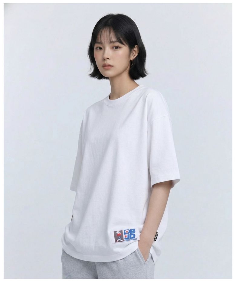 태극기 레이어드 반팔 티셔츠