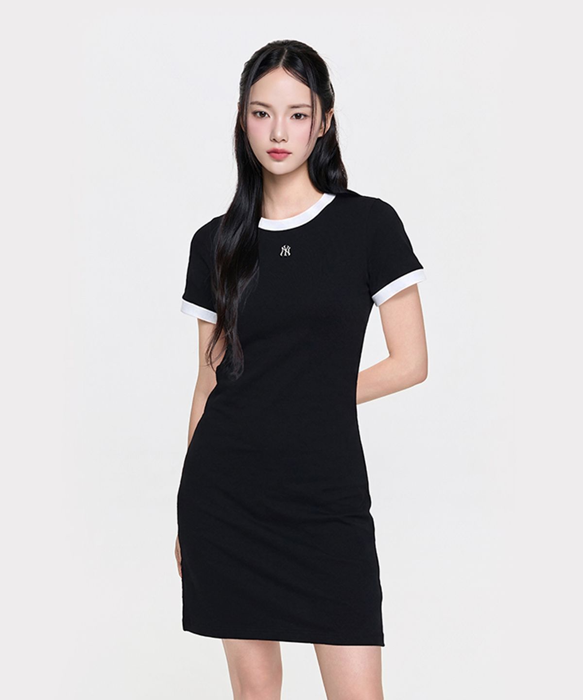 엠엘비(MLB) 여성 베이직 링거 원피스 NY (Black)