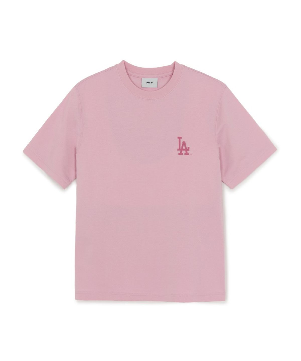 엠엘비(MLB) 빈티지 스포티브 컬시브 그래픽 반팔 티셔츠 LA (Mg.Pink)