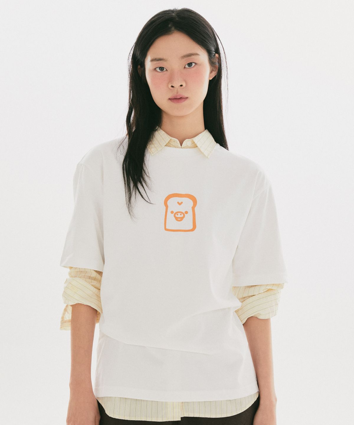 스파오(SPAO) [리락쿠마] 반팔 티셔츠(WHITE)_SPRLG25U02