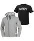 NASA 나사 남녀공용 후드집업자켓+반팔티 2종 세트