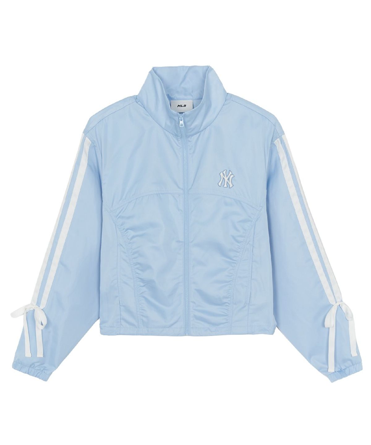 엠엘비(MLB) 여성 스포티브 새틴 셔링 바람막이 NY (L.SKY BLUE)