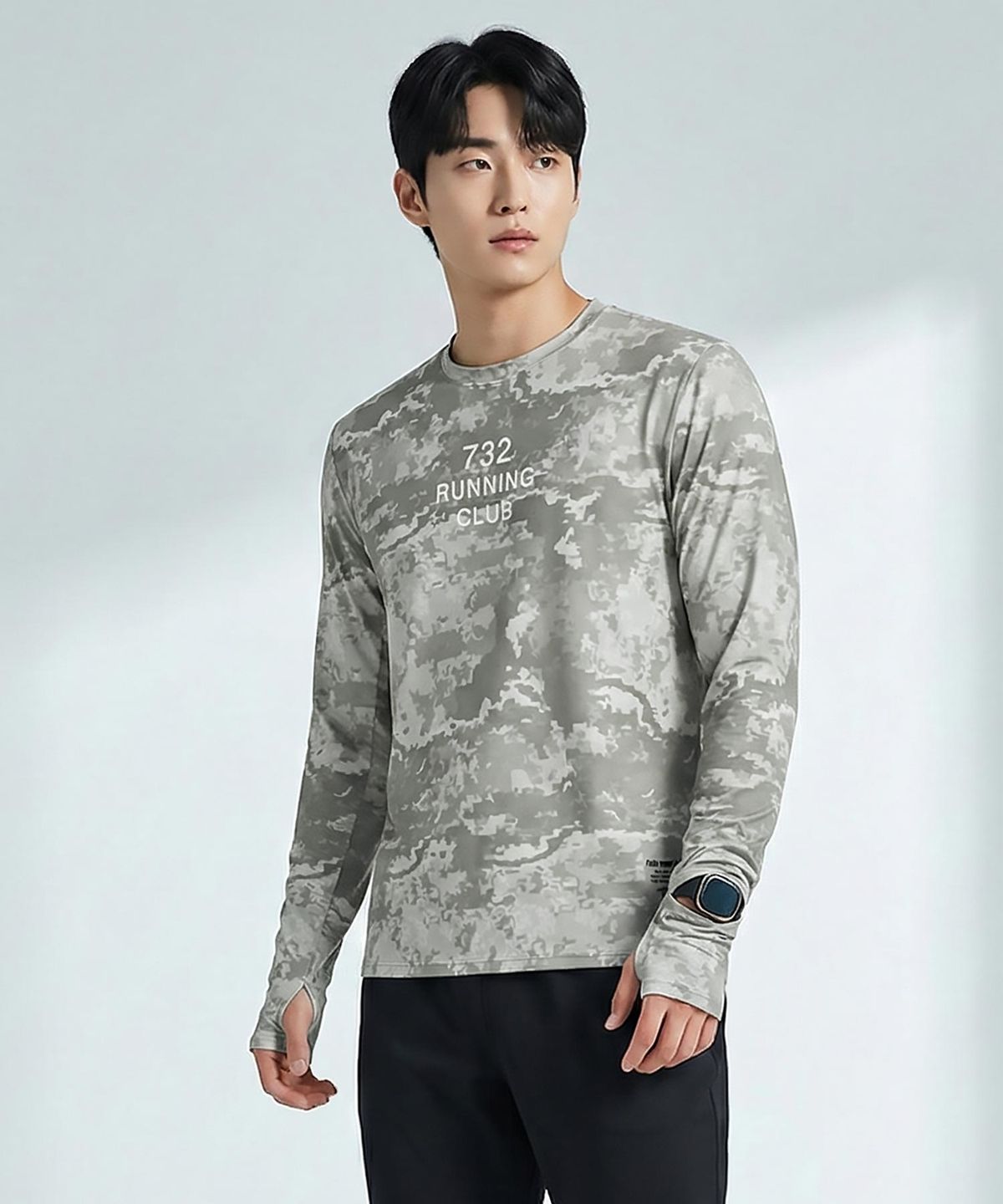 엠씨엔스포츠(MCNSPORTS) 밀리터리 데저트 긴팔 티셔츠 TRTL-MILITARY DESERT