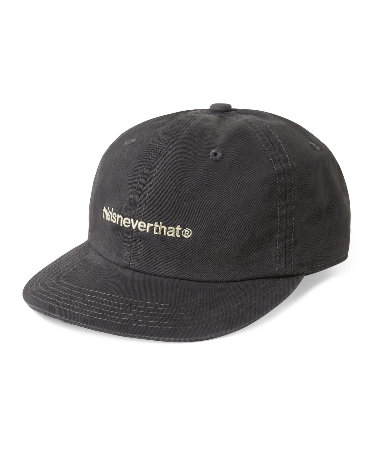 디스이즈네버댓(THISISNEVERTHAT) Washed T-Logo Cap Charcoal