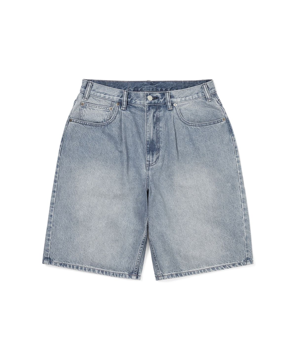 디스이즈네버댓(THISISNEVERTHAT) Loose Denim Short Washed Blue