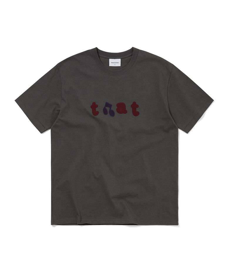 that Applique Tee Charcoal