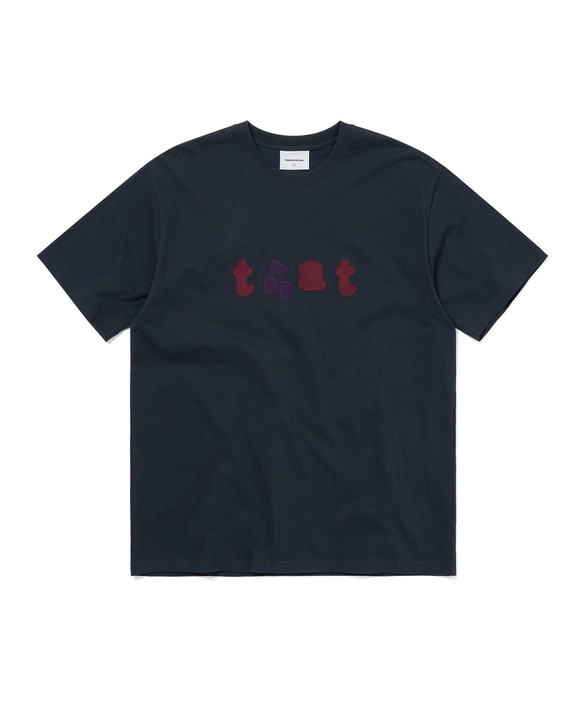 디스이즈네버댓(THISISNEVERTHAT) that Applique Tee Navy